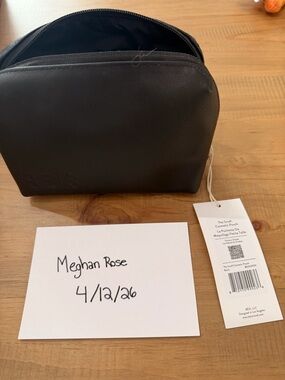 Beis small cosmetic pouch- black